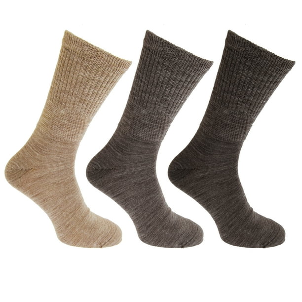 Womens Wool Blend Thermal Non Elastic Diabetic Cushioned Boot Socks 3-6-12 packs
